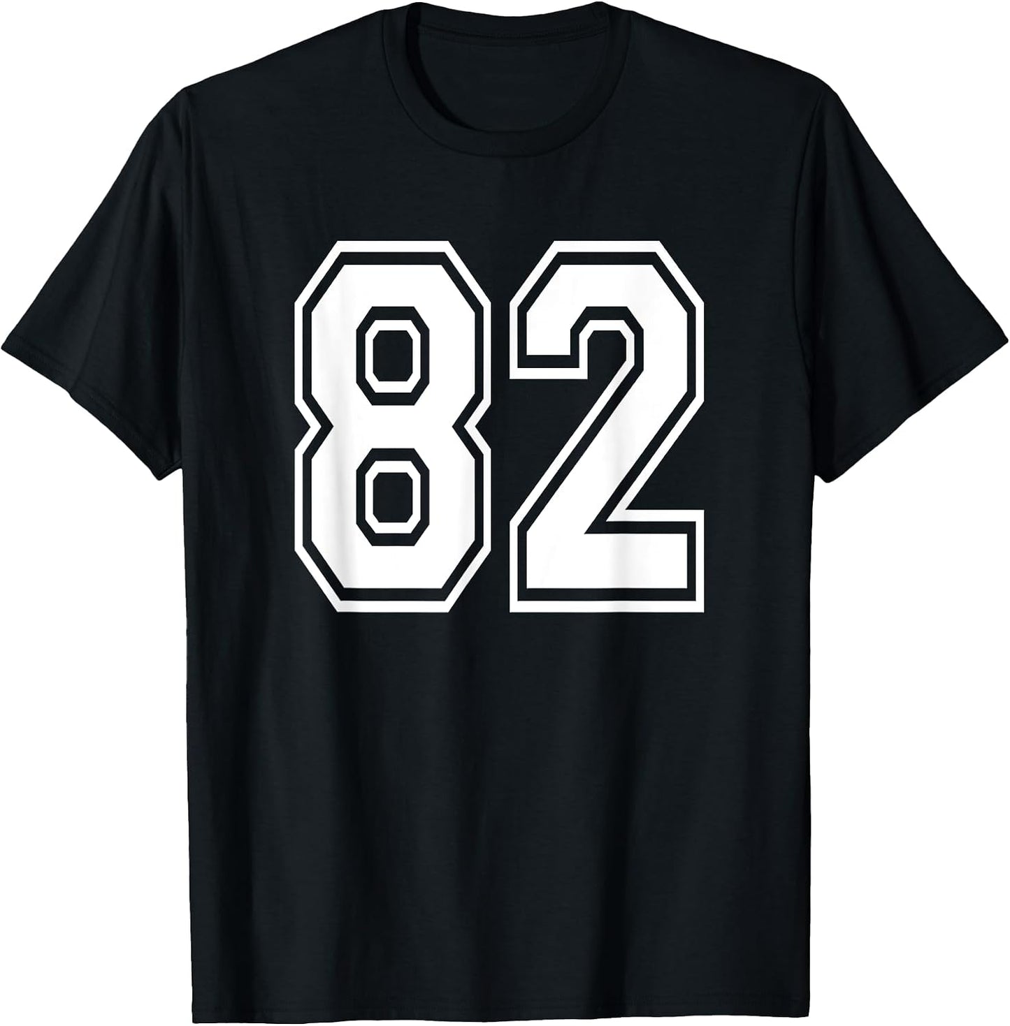 Number 82 82nd Birthday Gift Player Team Numbered Jersey