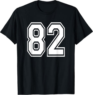 Number 82 82nd Birthday Gift Player Team Numbered Jersey