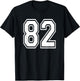 Number 82 82nd Birthday Gift Player Team Numbered Jersey