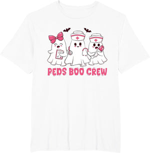 Pediatric Nurse Shirt Halloween Peds Boo Crew Halloween