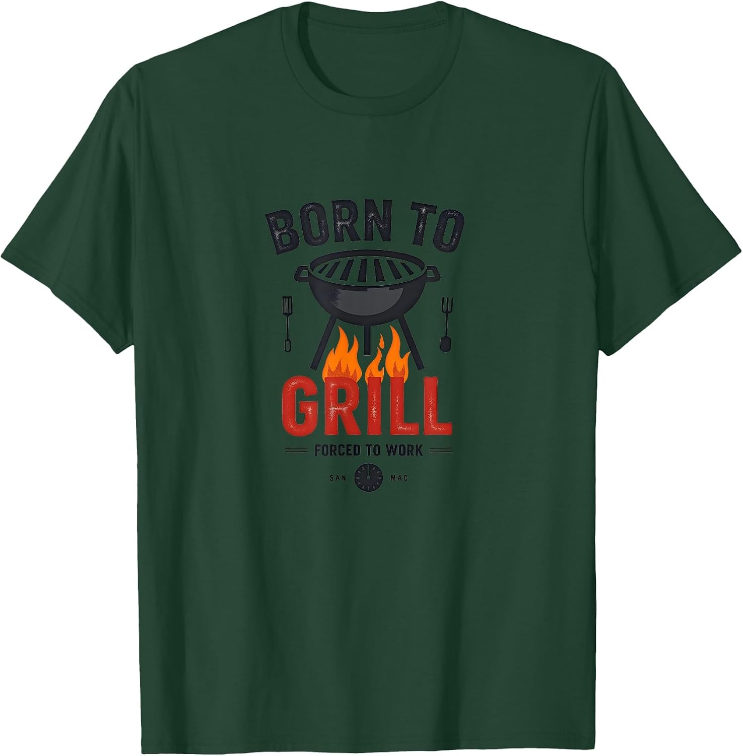 Born to Grill Forced to Work Funny BBQ Dad Humor Gift