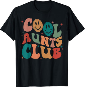 Retro Groovy Cool Aunts Club Funny Auntie Women Cool Aunt