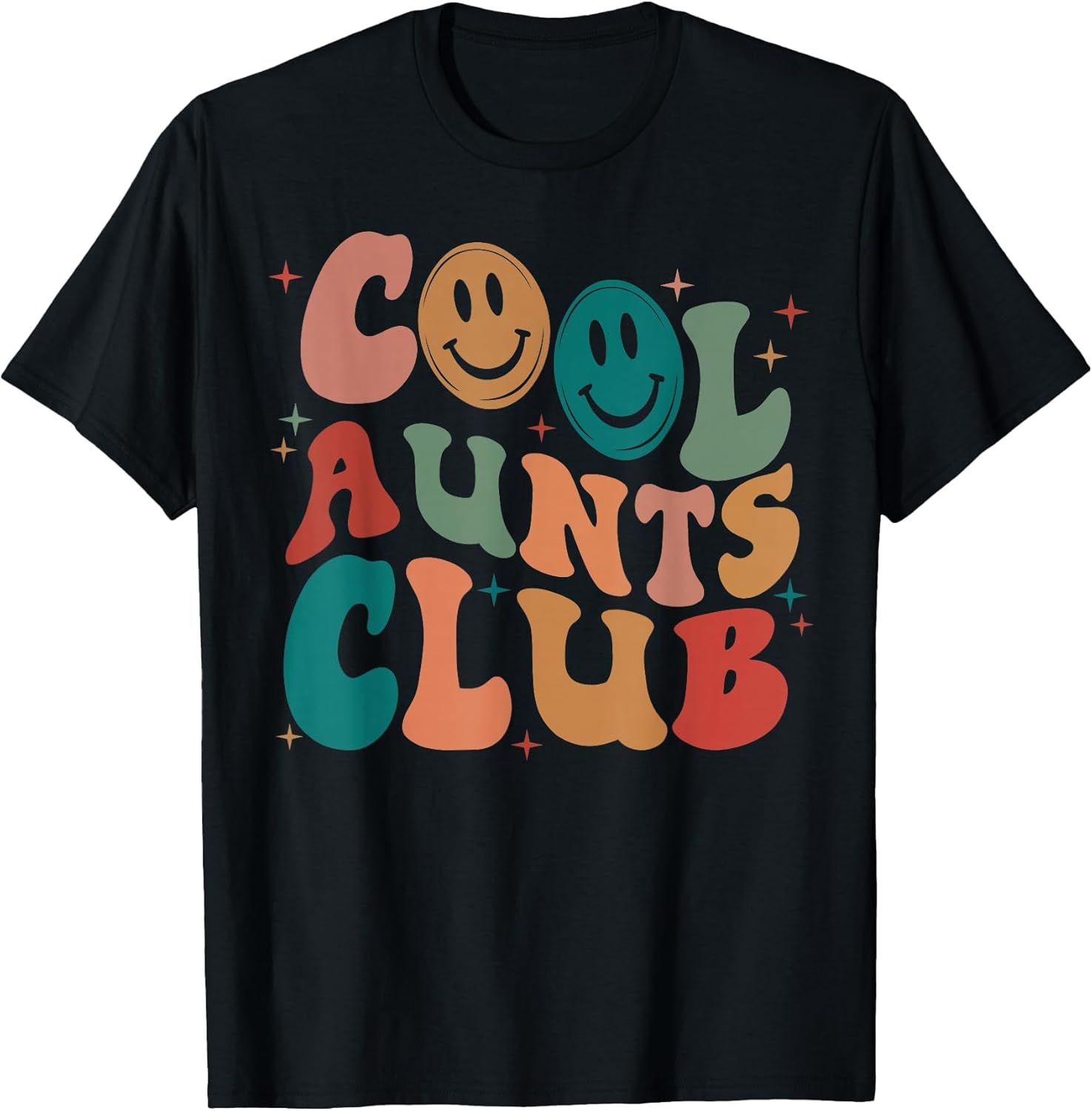 Retro Groovy Cool Aunts Club Funny Auntie Women Cool Aunt