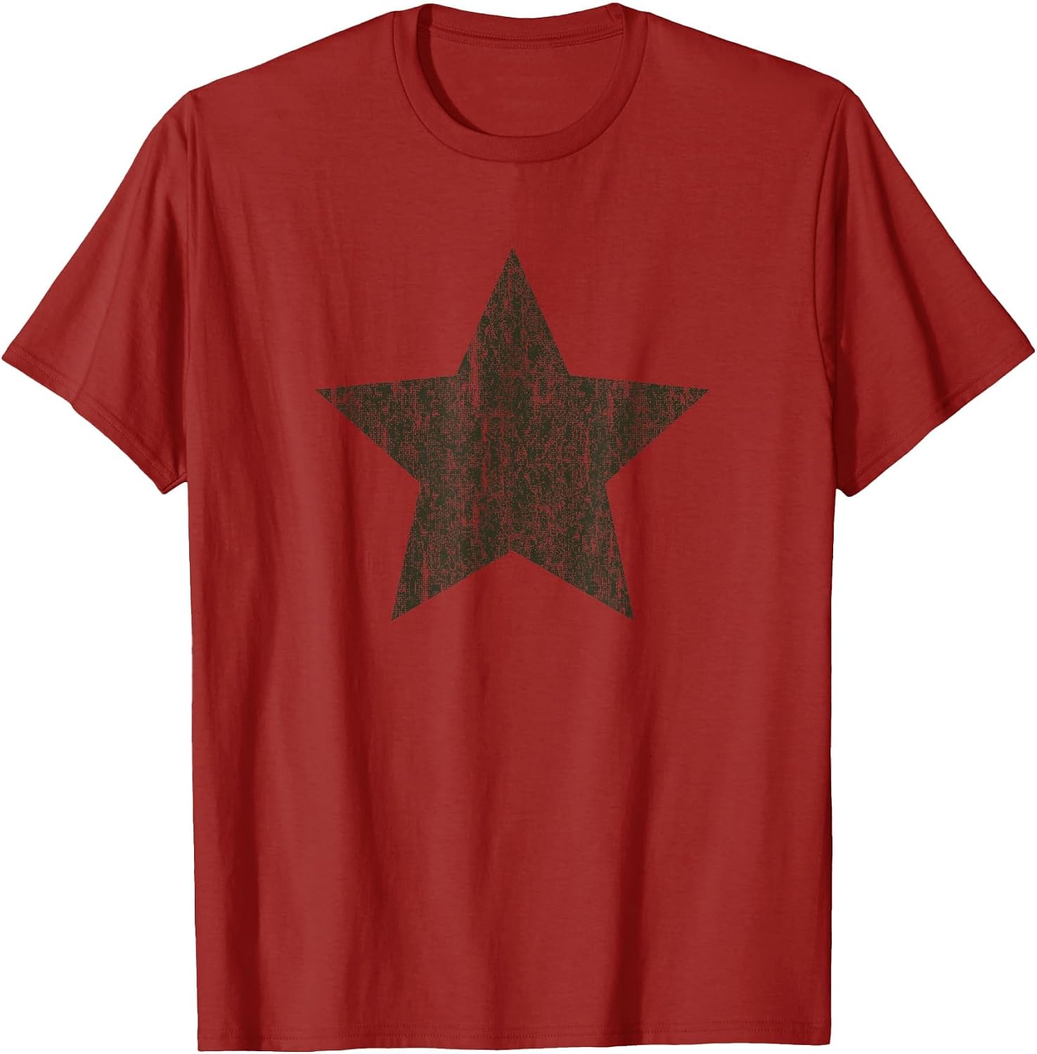 Star Distressed Retro Vintage Grunge Green Graphic