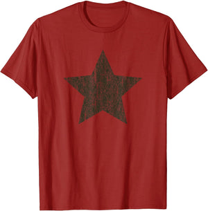 Star Distressed Retro Vintage Grunge Green Graphic