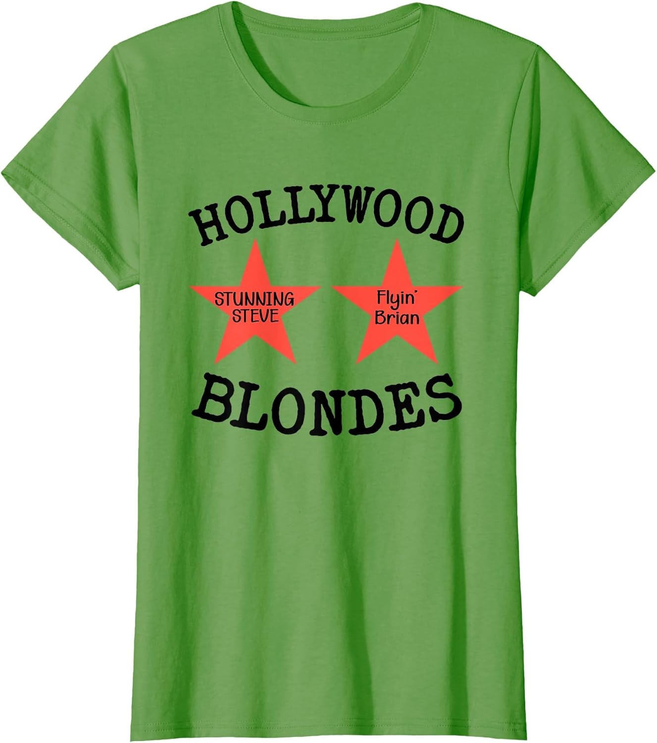 Hollywood Blondes Funny Stars Writting Text