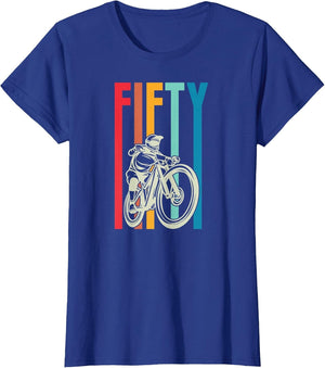 50 Year Old Retro Style MTB Mountain Biking Birthday Party