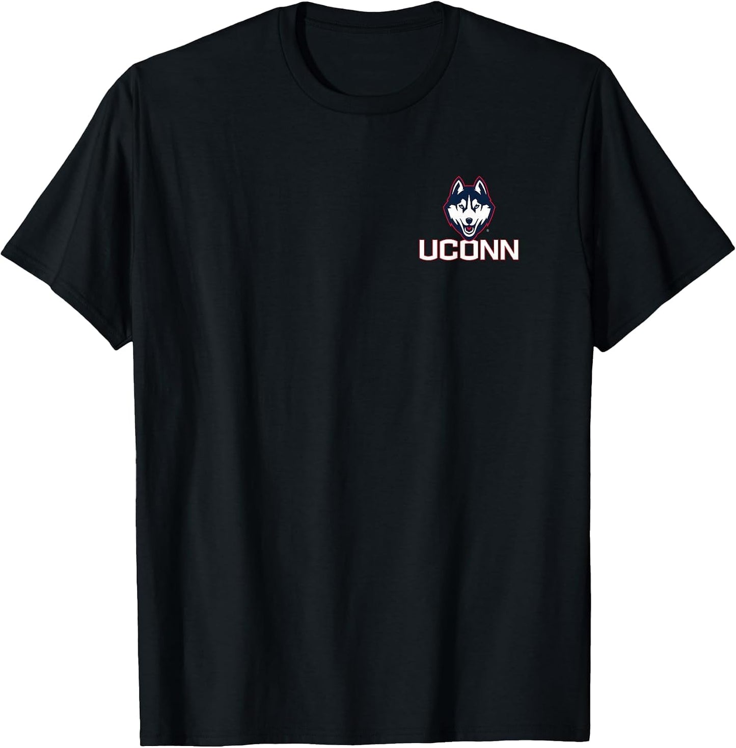 Connecticut Huskies Front/Back Basketball Black Licensed