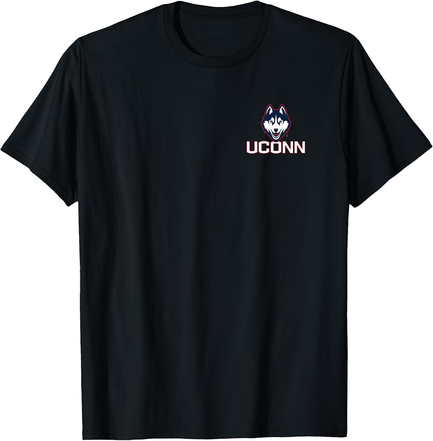 Connecticut Huskies Front/Back Basketball Black Licensed