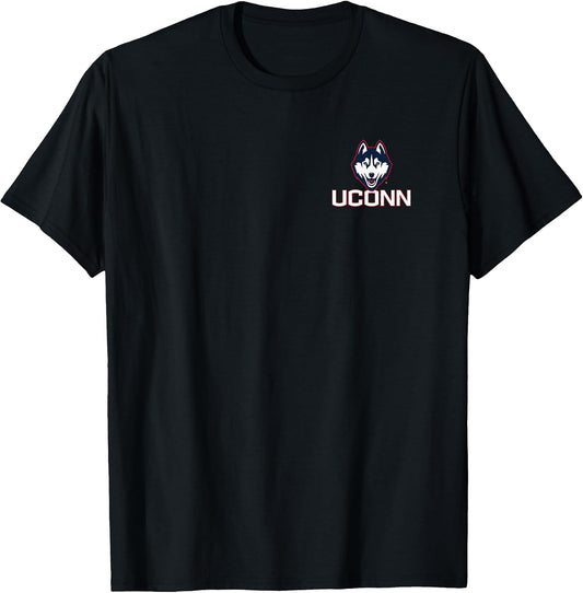Connecticut Huskies Front/Back Basketball Black Licensed