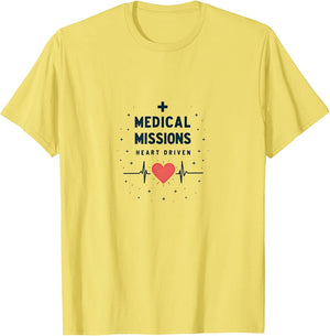 Medical Missions Heart Driven Nurse Design , Men, Lemon Yellow, Small