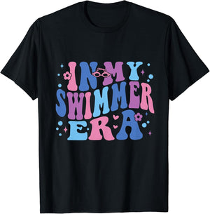 In My Swimmer Era Groovy Swimming Funny Swimmer
