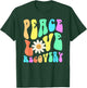 Groovy Peace Love Recovery Celebrate Sober I'm Clean AA NA , Men, Dark Green, Small
