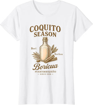 Puerto Rican Flag Boricua Taino Funny Puerto Rico Coquito