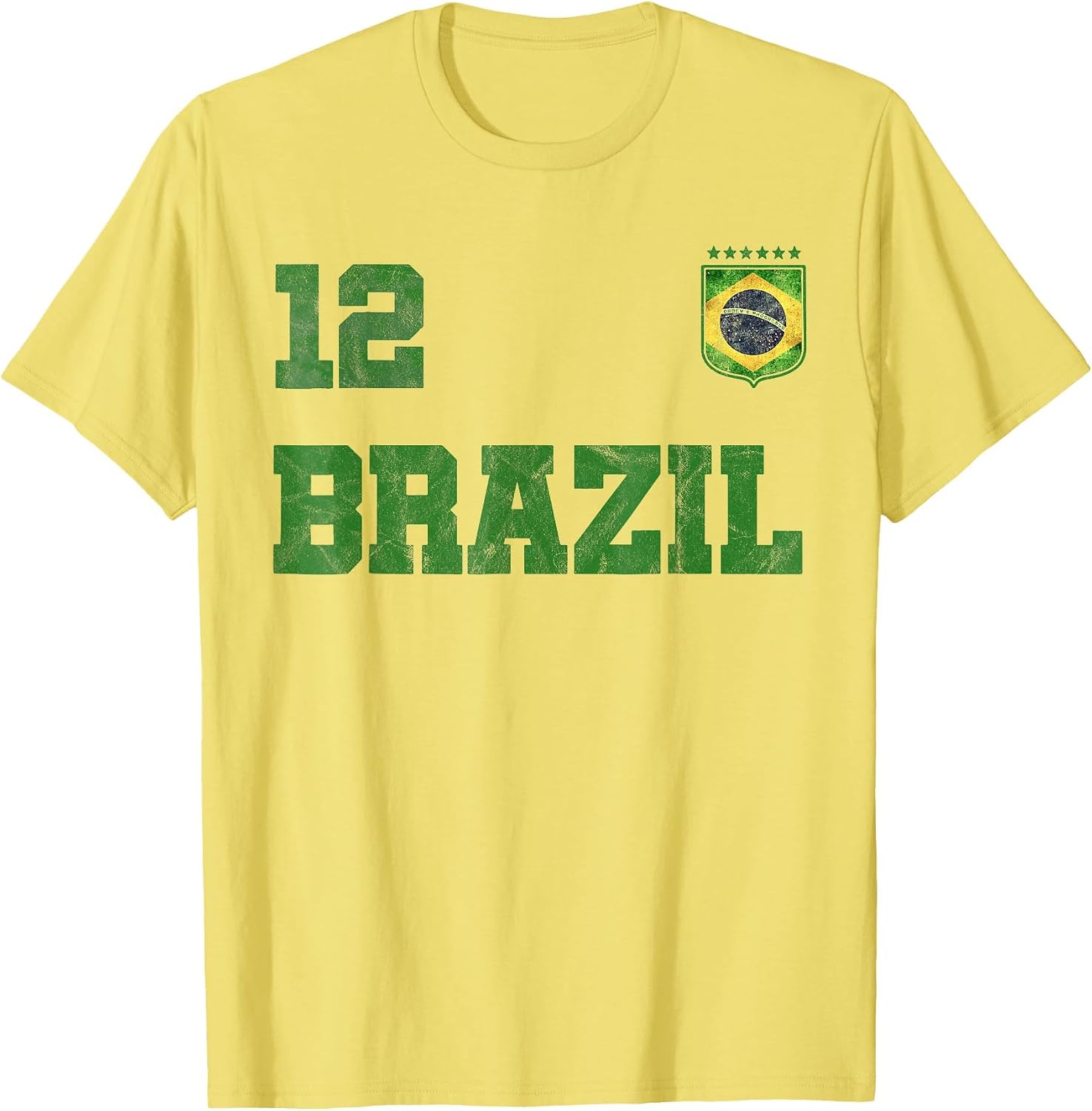 Brazil Jersey Number Twelve Brazilian Futebol Soccer
