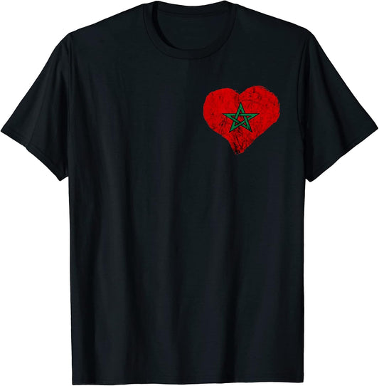 Morocco Heart Moroccan Pride Moroccan Flag Moroccan Roots
