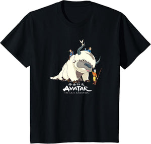 Avatar: The Last Airbender Team Avatar Group Shot Distressed