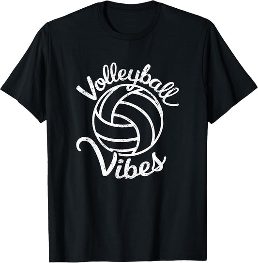 Volleyball Vibes Volleyball Enthusiast , Small, Black