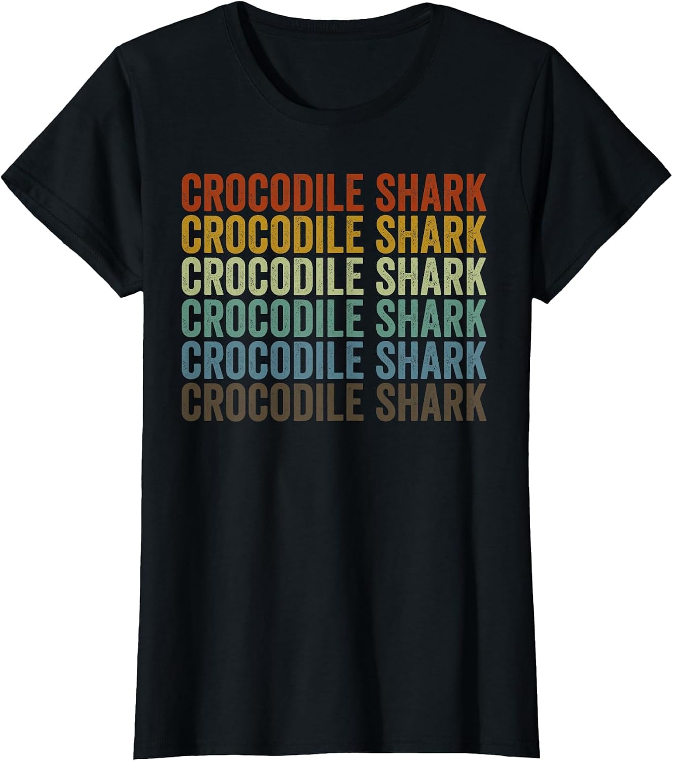 Crocodile Shark Fish Retro