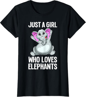 Funny Elephant Design for Girls Women Kids Elephant Lover