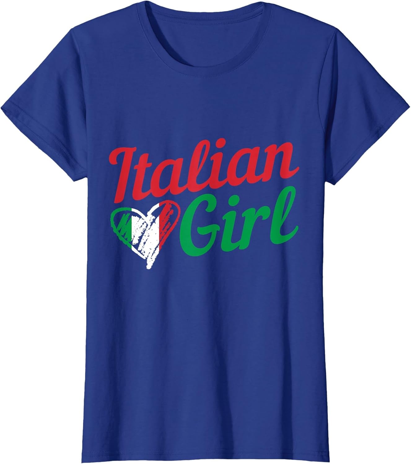 Italian Girl Italy Flag Heart Vintage