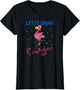 Let It Snow Somewhere Else Funny Flamingo Santa Hat