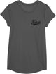 Nurse RN Varsity Script Classic Sports Jersey Style , Girls, Asphalt Grey, X-Small