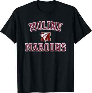 Moline Maroons Logo Varsity HS