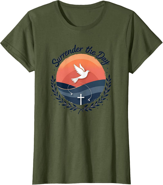 Christian Faith Surrender the Day Embrace His Way Dove