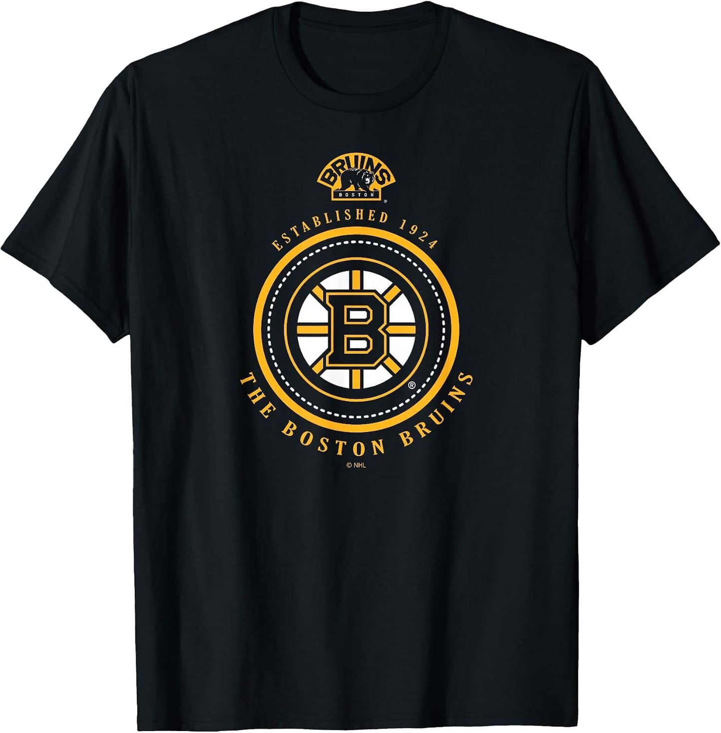 Boston Bruins Est 1924 Black Officially Licensed