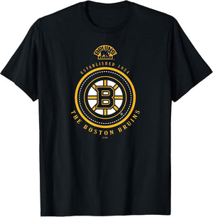 Boston Bruins Est 1924 Black Officially Licensed