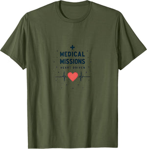 Medical Missions Heart Driven Nurse Design , Men, Olive Green, XX-Large
