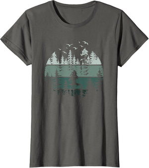 Vintage Forest Trees Wildlife Nature