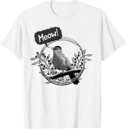 Funny Gray Catbird Meow Bird Birdwatching