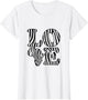 Love Africa Map with Zebra Skin Pattern African Safari