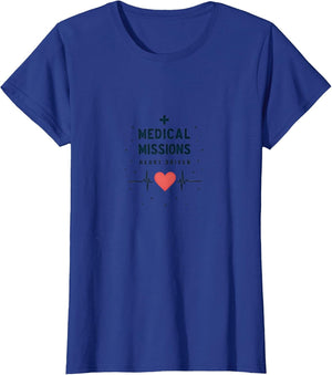 Medical Missions Heart Driven Nurse Design , Women, Royal Blue, 3X-Large