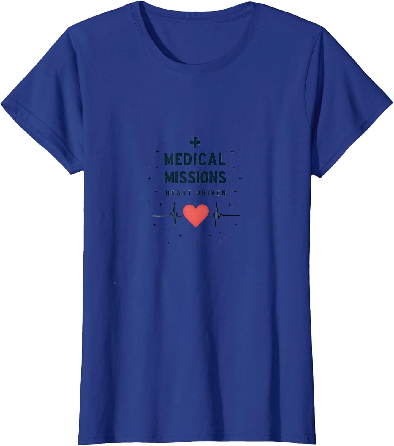 Medical Missions Heart Driven Nurse Design , Women, Royal Blue, Medium