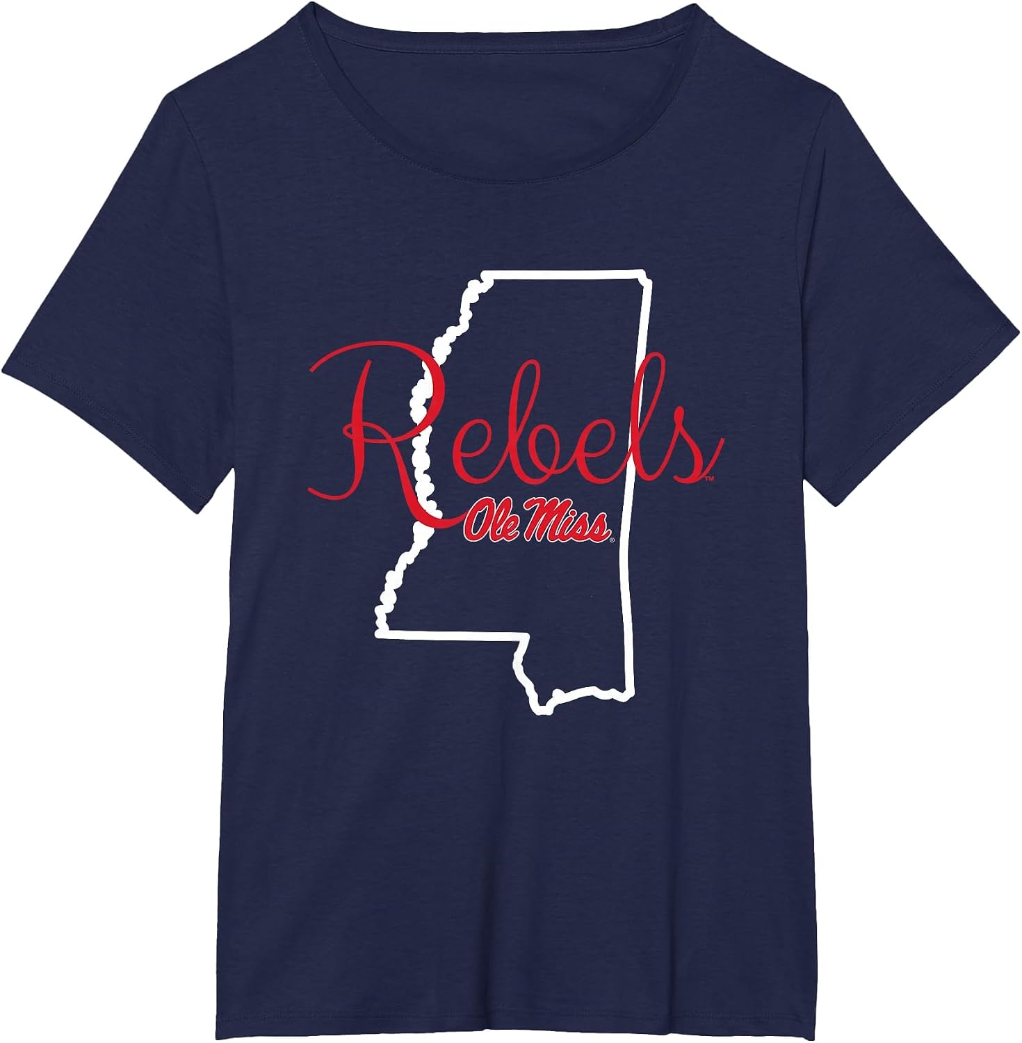Mississippi Ole Miss Rebels State Logo Officially Licensed