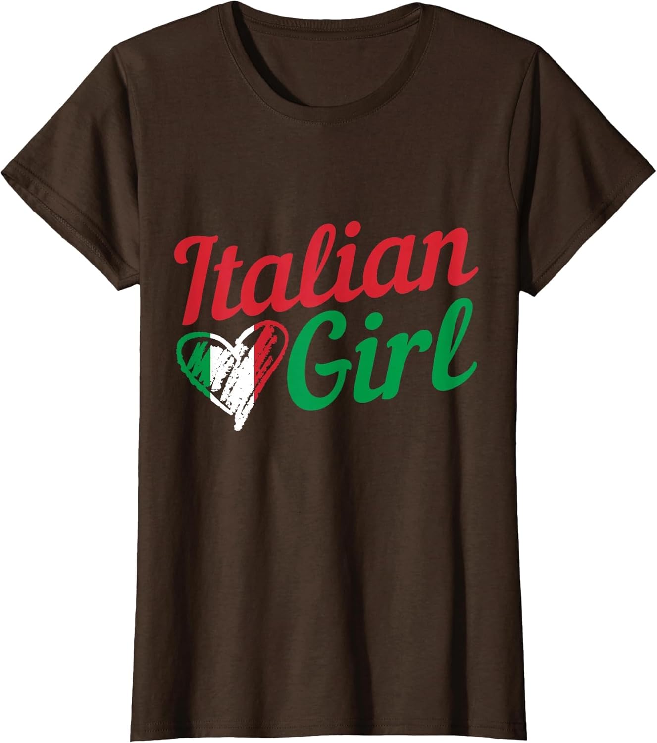 Italian Girl Italy Flag Heart Vintage