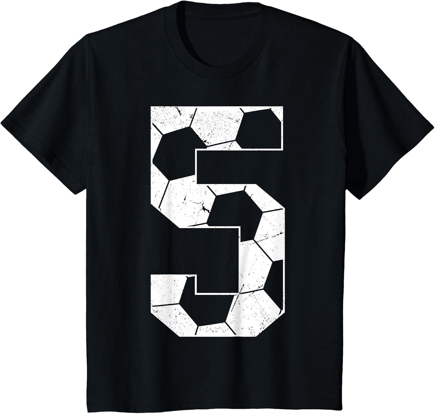 Kids 5th Birthday Boy Soccer Player Football 5 Years Old