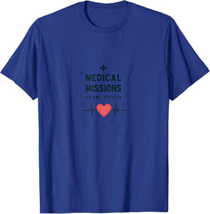 Medical Missions Heart Driven Nurse Design , Men, Royal Blue, XX-Large