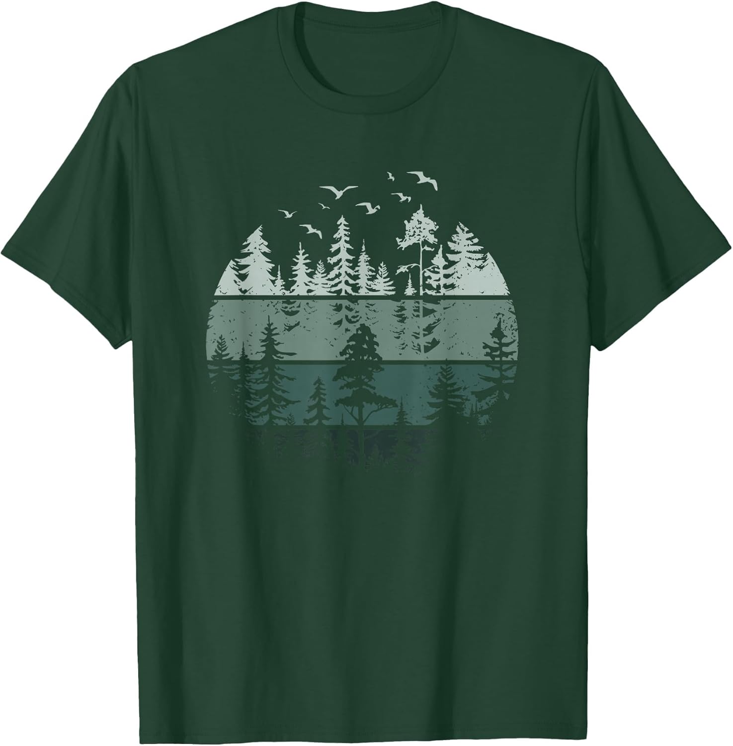 Vintage Forest Trees Wildlife Nature