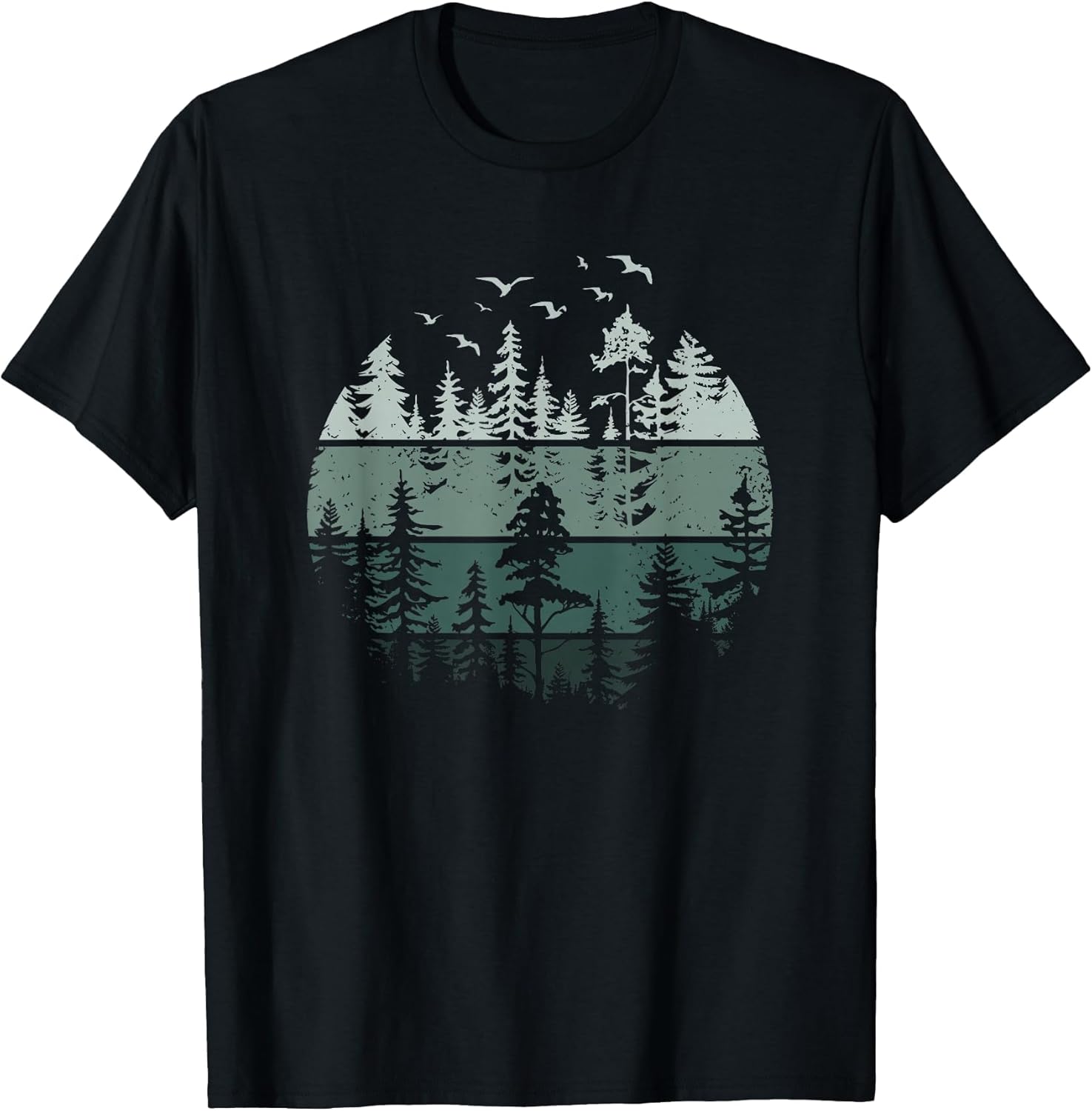 Vintage Forest Trees Wildlife Nature