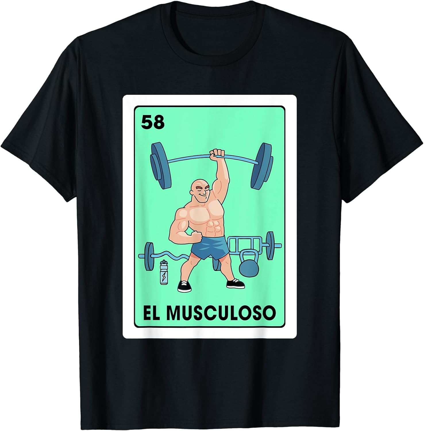 Fitness Gym Workout Spanish El Musculoso Mexican Bingo Card