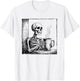 Coffee Drinking Skeleton Skull Halloween