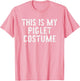 This is My Piglet Costume Halloween Funny Simple Kids Adult