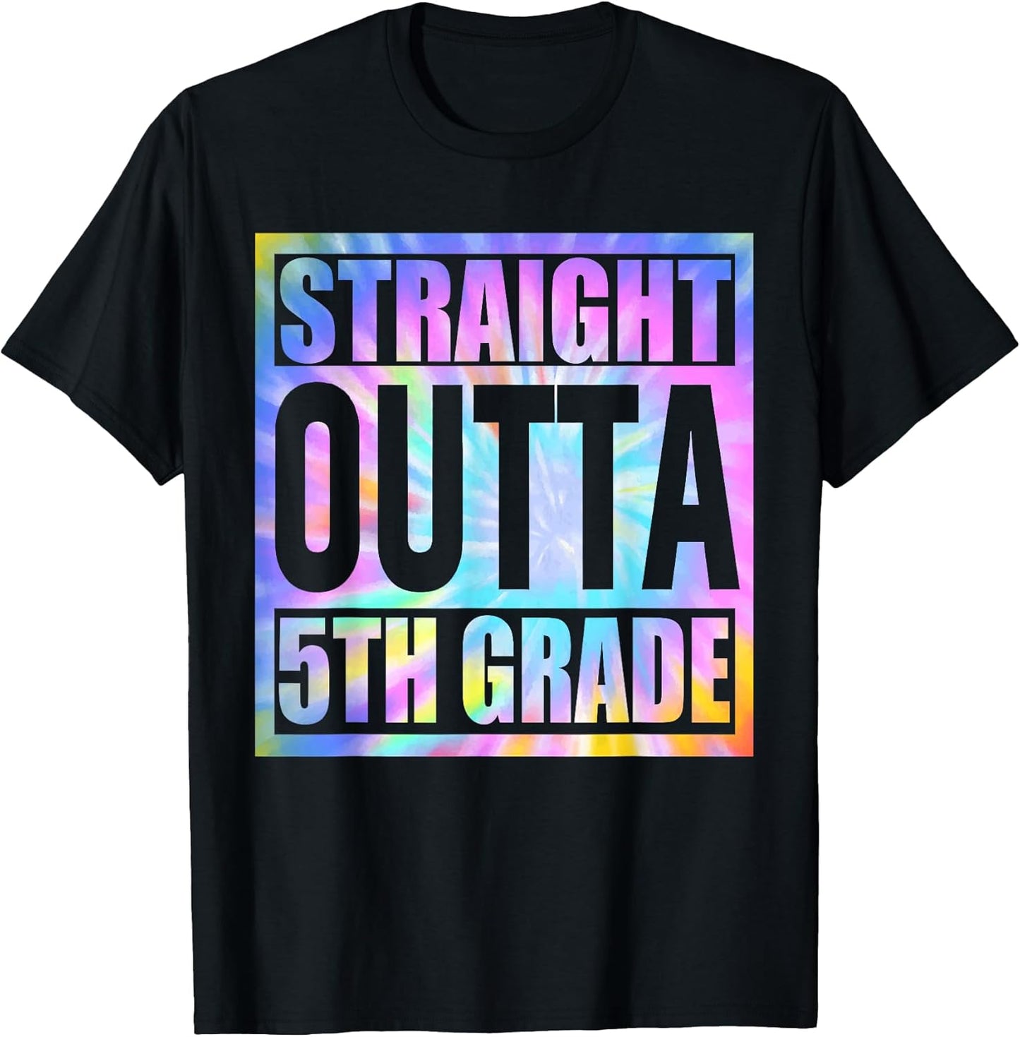 Tie Dye Straight Outta 5th Grade Graduation Class Of 2024