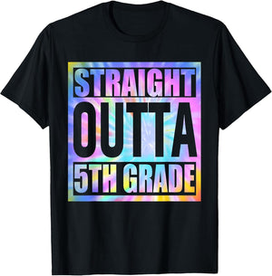 Tie Dye Straight Outta 5th Grade Graduation Class Of 2024