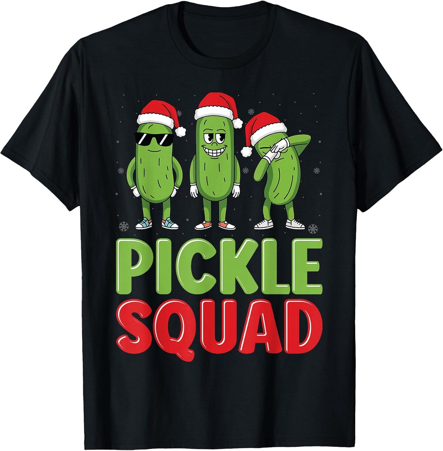 Pickle Squad - Cucumber Pickle Lover Santa Hat Christmas
