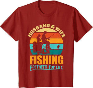 Husband and Wife Fishing Matching Honeymoon Fisher